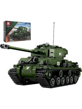 WW2 Military Tank Building Set | M4A3E8 Sherman Model Kit | Fun STEM Toy